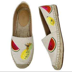 J. CREW Fruit Salad Espadrille Loafer
